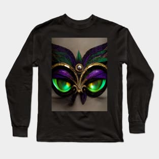 Mardi Gras Mask Long Sleeve T-Shirt